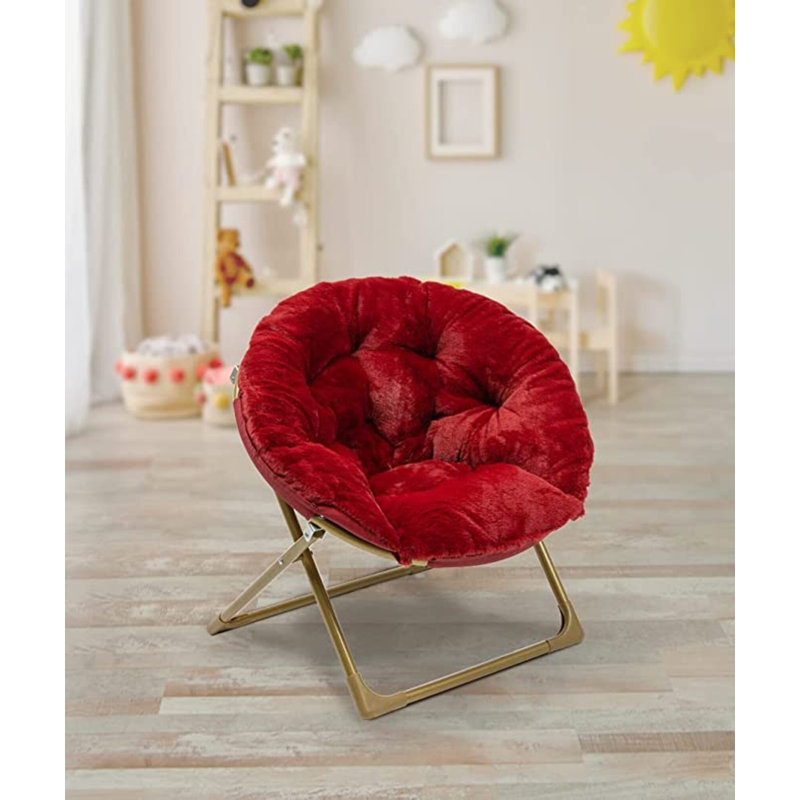 Gemma Violet Avant Kids 0'' Saucer Chair Chair and Ottoman Wayfair